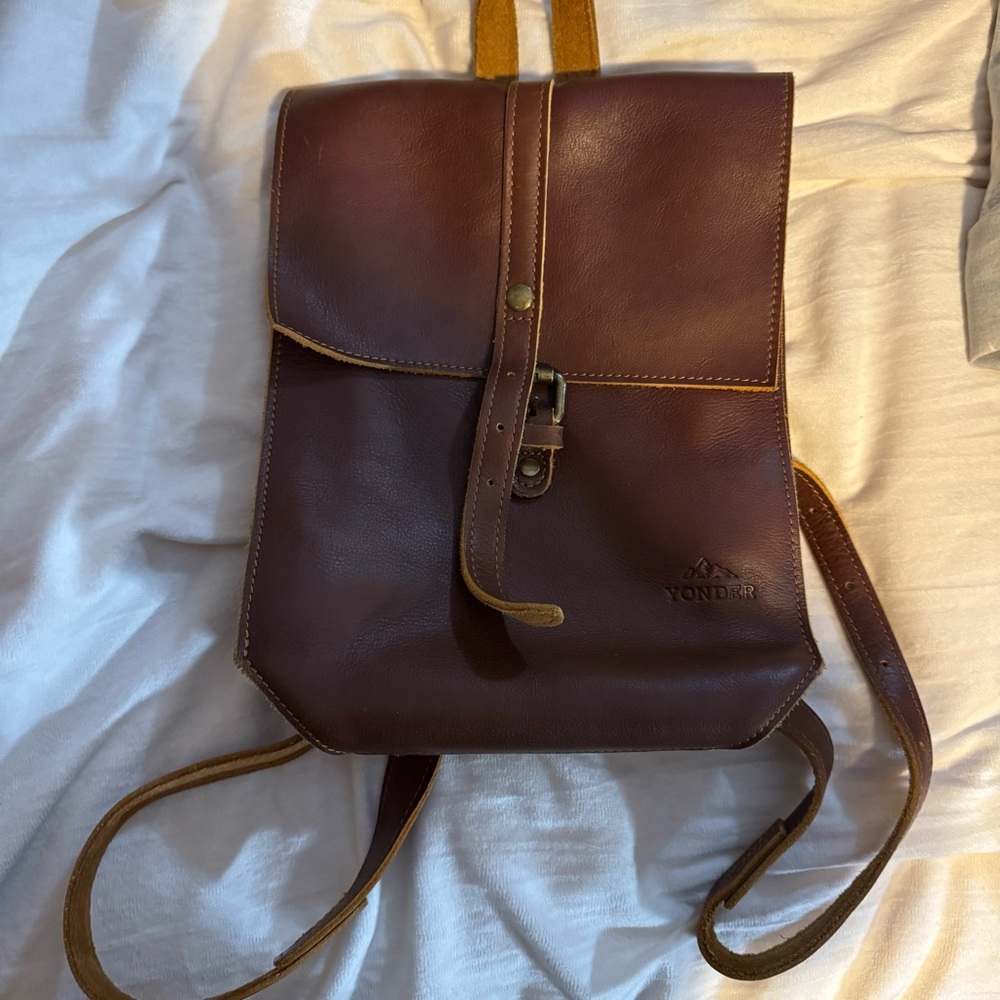 Brown Leather backpack